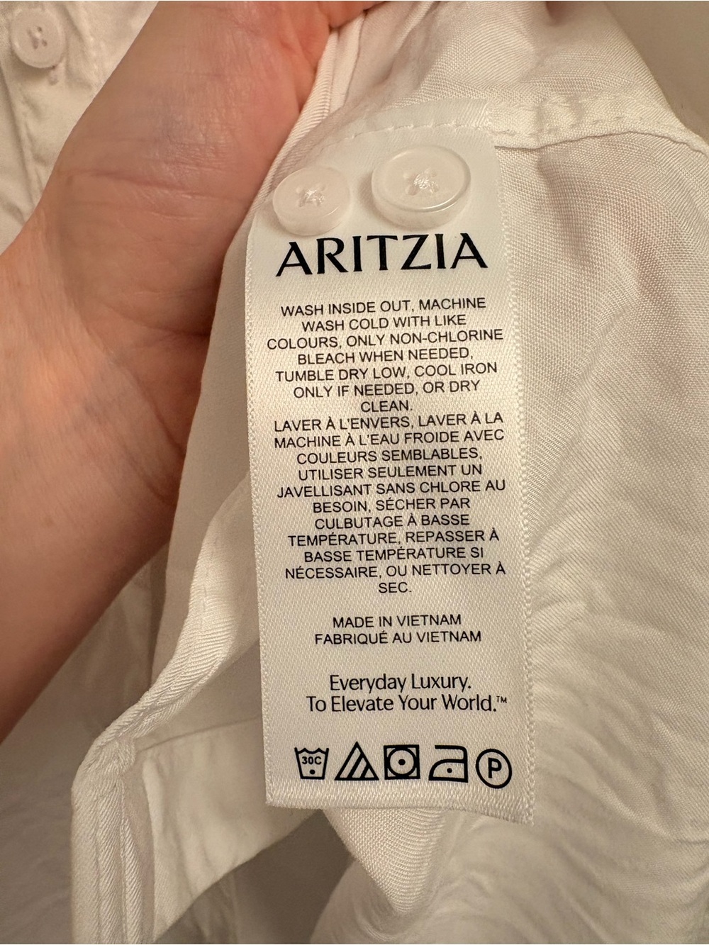 Babaton White Long-Sleeve Button-Up Shirt - Picture 3 of 7